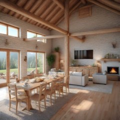 Mill Farm Loft House 4 Bed, 3.5 Bath Architectural Build Plans PDF Download