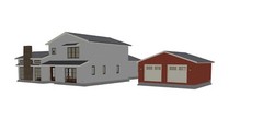 ARCHITECT DESIGNED MODERN HOUSE PLAN, 2,603 SF, 3BR, 2.5BA, MASTER SUITE, 2-CAR