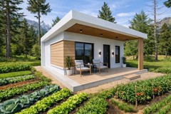 20×20 Feet Small House 6×6 Meter 1 Bed 1 Bath Hidden Shed PDF, CAD &A4 Hard Copy