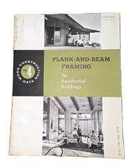 2 Vintage Home Building Plans Retro 1959-61 Home Framing/Plank/Beam Books