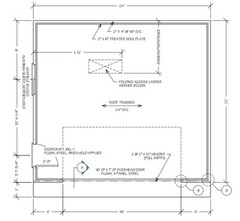 2 Car Garage Plans ,One Story 22 x 24 garage Building Blueprints