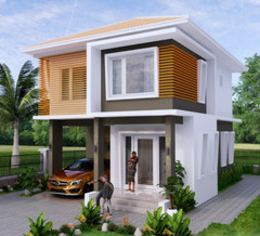 20×30 Feet Small House Plan 6×9 Meter 3 Beds 3 Baths Hip Roof PDF (A4 Hard Copy)