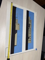 Modernist Architectural Elevation Prints Set of 7 Large 30×40 Paper Drawings
