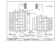 Architectural Home Plans, Prestwould Virginia Plantation Mansion w/ cottages