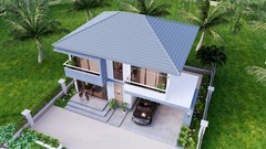 Small House Plan 11.8×7.5 Meters 3 Bedrooms 39×25 Feet Full PDF (A4 Hard Copy)