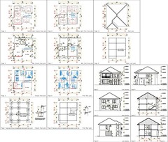 Custom House Plans 30×36 Feet 9×11 Meter 4 Beds 3 Baths Hip Roof (A4 Hard Copy)