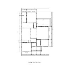 Custom Cottage Modern House Plan with 2 Beds 1 Bath PDF Hard (A4 Copy) FREE CAD