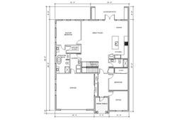 Santorini Luxury Modern Mediterranean House Plan Design – 4 Bed 3 Bath 3068 sq f