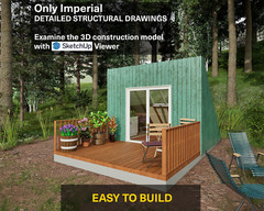 Easy To Build A Frame Cabin Plans, Changeable & Expandable, Hard Copy