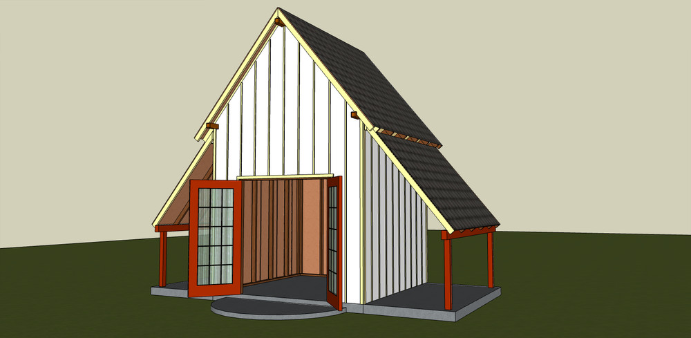 Garden Tool Shed 10ft x 10ft Project Plans, blueprints, lumber list -PDF
