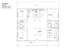 2,080 Sqft (Living) Modern Farm House with – 3 Bedrooms and 2 Baths no Garage