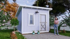 10×10 Lean to Shed Plans (A4 Printed Plans will send to your home)