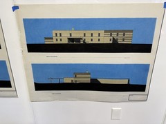 Modernist Architectural Elevation Prints Set of 7 Large 30×40 Paper Drawings