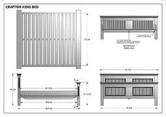 BUILDING PLANS FOR CRAFTON KING SIZE TIMBER BED – MAKE YOUR OWN & SAVE $$$