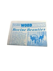Better Homes and Gardens Wood Plans Bovine Beauties 39″ T Cow Blueprints – Uncut