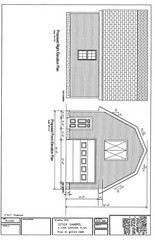 22’X24′- 24’X22′ GARAGE PLANS GAMBREL ROOF GARAGE PLANS 17-2224-GMB-1