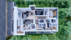 30×49 Feet House Plans 9×15 Meter 5 Beds 7 Baths Terrace Roof PDF (A4 Hard Copy)