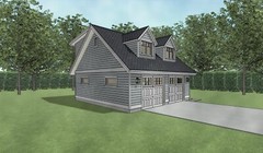 Double Car / 2 Car Garage Plan / Architectural Blueprints – 25 x 24