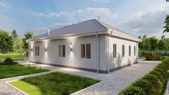Rural Residence 3 Bed, Bathroom, 2 Car Garage CAD Blueprints Metric/Imperial