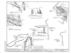 Yorktown historic colonial cottage – wood/timber frame home plans, 2 bedrooms