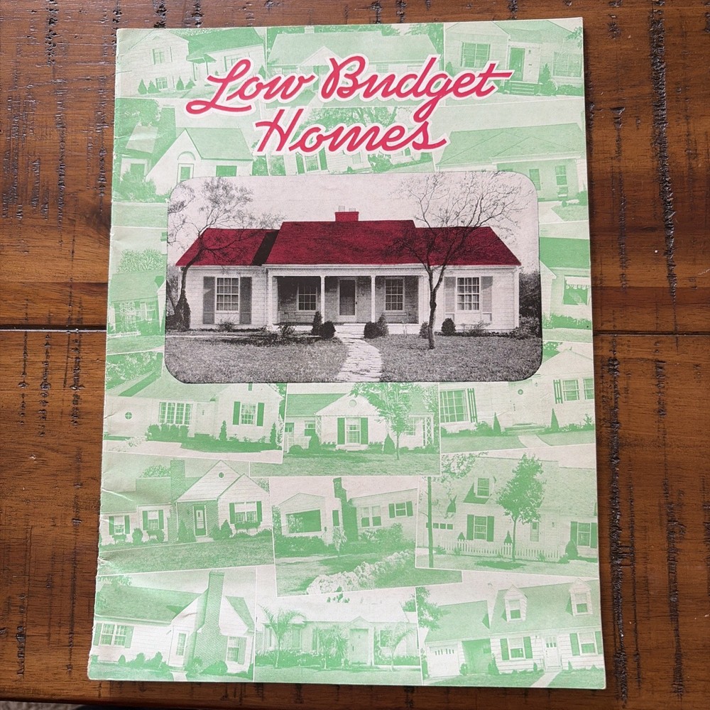Vintage 50s MCM Mid Century Home Designs House Plans Low Budget Homes Catalog