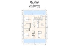 1,100 Sqft (Living) Modern Farm House with – 2 Bd, 2 Ba