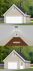 20×36 2-Car Garage –1,128 sq ft — PDF Floor Plan — Model 10A
