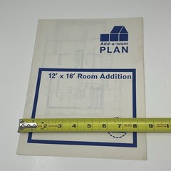 1950’s Add A Room Plan 12 x 16 House Addition Plan Blueprints Home DFPA Plywood