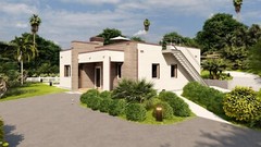 Flat House 2 Bed, Bathroom, Terrace, CAD Blueprints Metric/Imperial