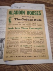 2 “ALADDIN READI-CUT HOMES”. HOUSE PLANS “PRE-CUT” & SHIPPED-HOME KIT 1949 1951