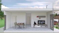 33×25 Feet Modern House Plan 10×7.5 Meter 2 Beds 2 Baths Terrace (A4 Hard Copy)