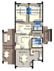 40’x52′ 2-Story, 4 Bed, 3-Bath Cozy Barnhouse Architectural Plans PDF Download.