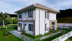 House Plans 30×36 Feet 9×11 Meter 4 Beds 3 Bath Hip Roof PDF Plan (A4 Hard Copy)