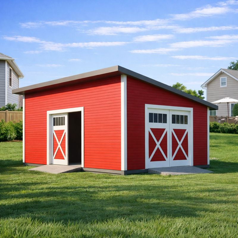 16’x20′ Shed Plans/ Modern Garden Garage Blueprint