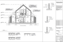 40’x52′ 2-Story, 4 Bed, 3-Bath Cozy Barnhouse Architectural Plans PDF Download.