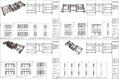 86’x29’ 6 Beds, 8 Baths Double A-Frame House Architecture Plans PDF Download.