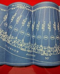 1950 Blueprint Plans for Home Development In Western Pennsylvania