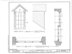 Country Style Southern Plantation home, brick-wood design, porch printed plans