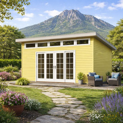 Modern 16’x24′ Shed Plans: Backyard Studio, Garden Storage Blueprints