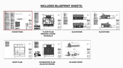 Redwood Terrace Custom House Plans and Blueprints – Spacious 4 Bed 2 Bath – 50’x