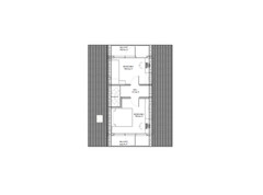 22’x38’ 2 Beds, 1 Bath Small A-Frame Cabin Architectural Build Plans PDF.