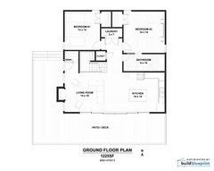 Modern 1675SF Cabin w/ Loft Architectural House Plans 3 Bedroom – PDF Download