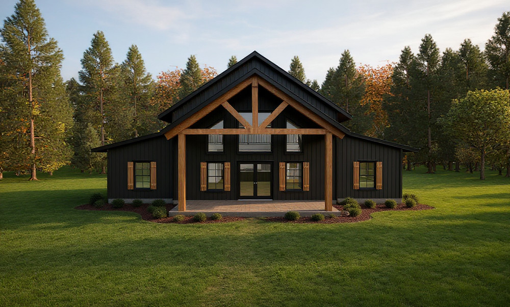 2,020 Sqft (Living) Modern Farm House with – 3 Bd, 2 Ba,