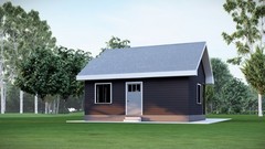 515 Sq Ft Tiny Home Plans – 1 Bedroom, Washroom, Living Room, Kitchen & Study