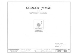 Authentic Victorian Octagon House Plans, wraparound porches, printed drawings