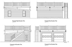24’X24′ TWO CAR GARAGE FLAT ROOF WITH DECK 18-2424DECK