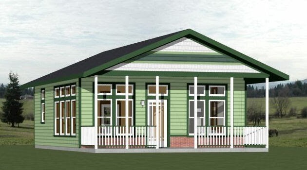 24×30 House — 1 Bedroom 1 Bath — PDF Floor Plan — 720 sq ft — Model 2B