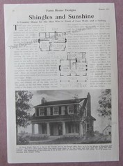 1919 Article * Farm Home Design * Country Farm House Construction Layout