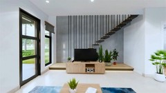 16×30 Feet Small House Plan 4.7×9 Meter 2 Bed 2 Bath Hidden Roof (A4 Hard Copy)