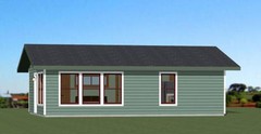 30×20 House — Studio 1 Bath — 600 sq ft — PDF Floor Plan — Model 1D